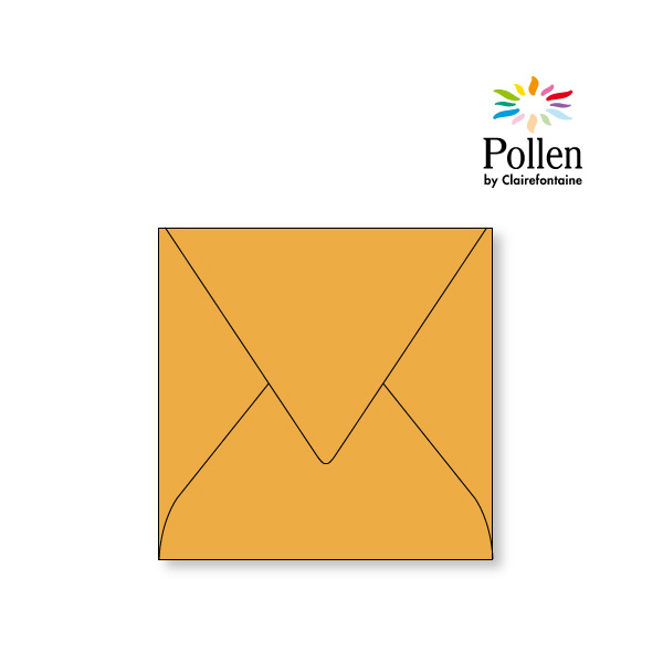 Enveloppes Couleur 14 x 14 cm Pollen (couleur au choix) - Alibee