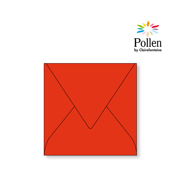 Enveloppes Couleur 14 x 14 cm Pollen (couleur au choix) - Alibee