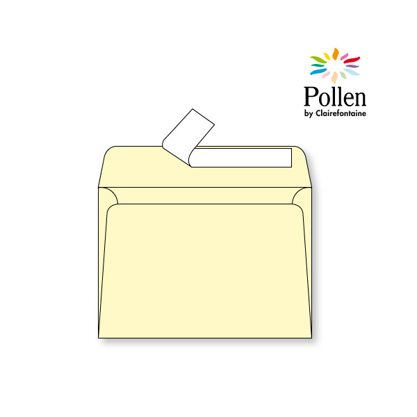 Enveloppes Couleur 16,2 x 11,4 cm Pollen (couleur au choix) - Alibee