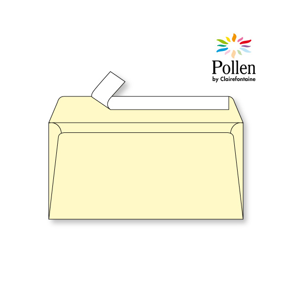 Enveloppes Couleur 22 x 11 cm Pollen (couleur au choix) - Alibee